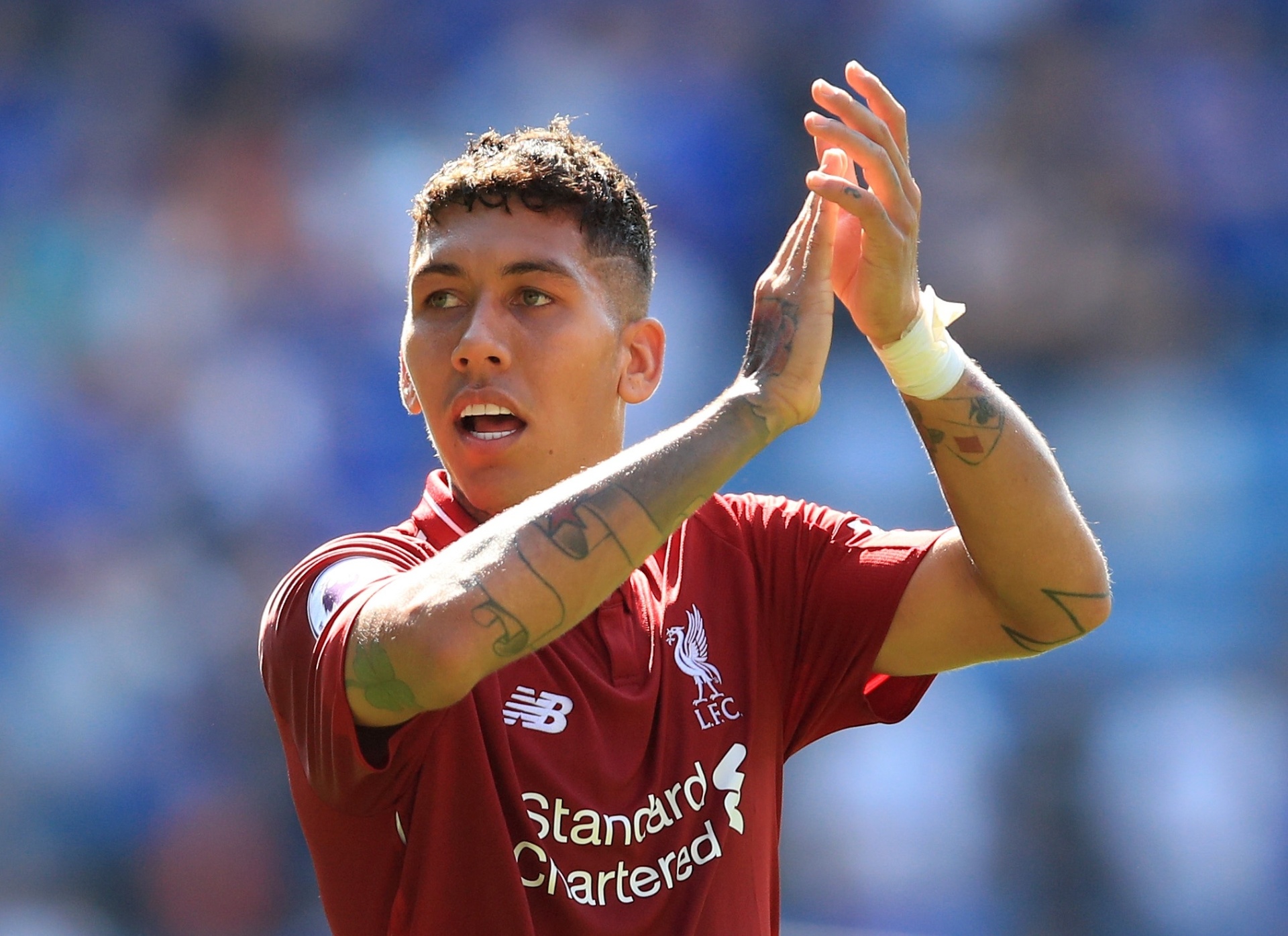 Roberto Firmino Liverpool Leicester - Marc Atkins/Getty Images
