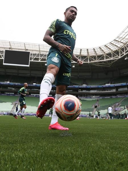 Dudu treina no novo gramado artificial do Allianz Parque - Cesar Greco/Ag. Palmeiras