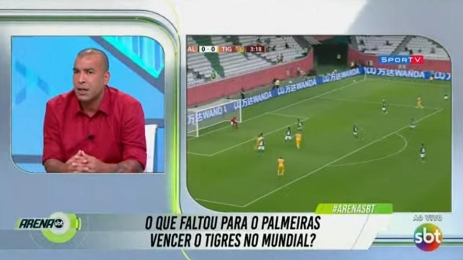Sheik diz que faltou coragem ao Palmeiras contra o Tigres (MEX) - Reprodução/SBT