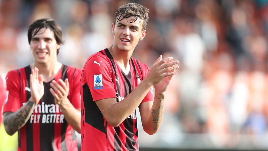 Daniel Maldini comemora vitória pelo Milan contra o Spezia - Gabriele Maltinti/Getty Images