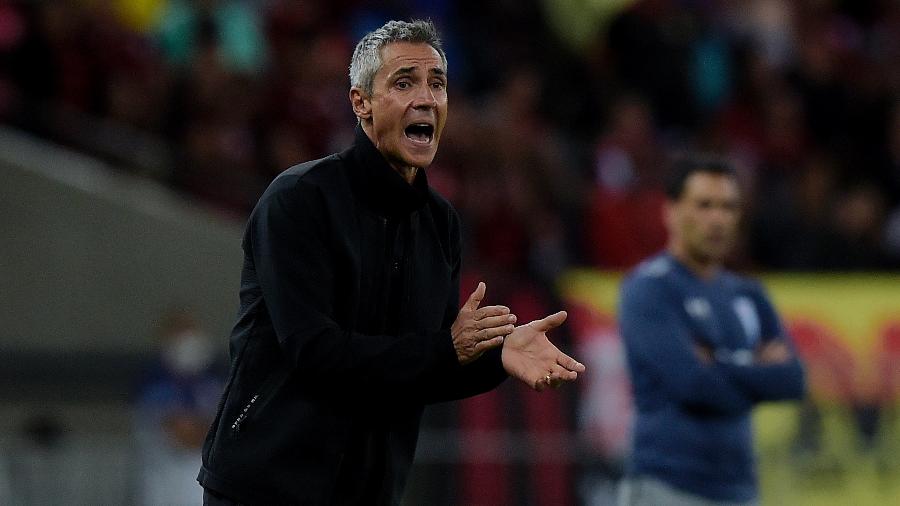 Paulo Sousa reage em partida do Flamengo contra a Universidad Católica, pela Libertadores - Staff Images / CONMEBOL