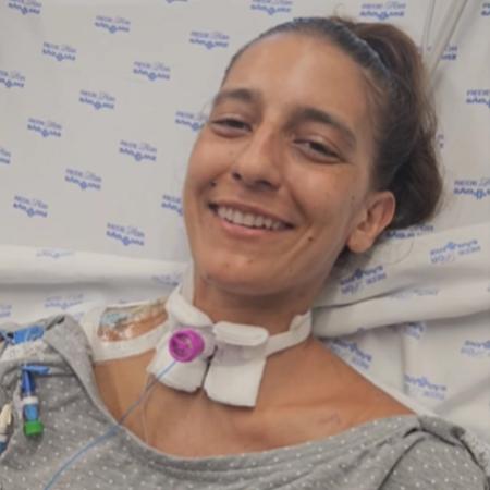 Triatleta Luisa Baptista após se recuperar do coma