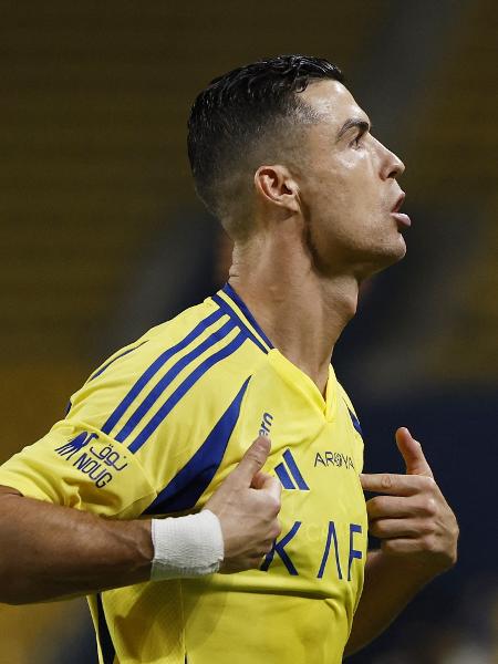 Cristiano Ronaldo comemora após marcar pelo Al Nassr contra Al Orobah - Hamad I Mohammed/REUTERS