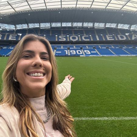 Yara Fantoni em visita ao Estádio do Real Sociedad Yara Fantoni em visita ao Estádio do Real Sociedad