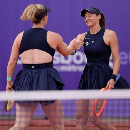 Luisa Stefani e Gabriela Dabrowski no WTA 500 de Estrasburgo, na França