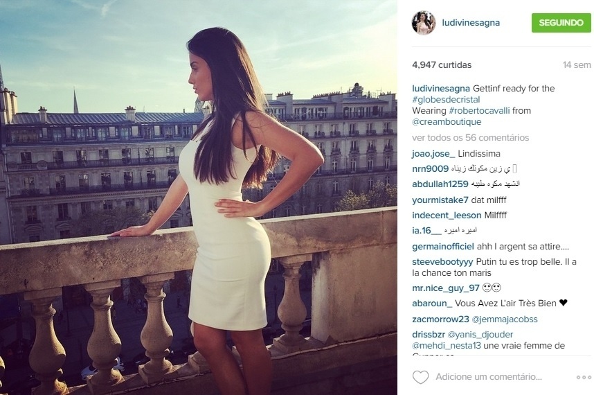 Ludivine Sagna, mulher do lateral Bacary Sagna - Reprodução/Instagram