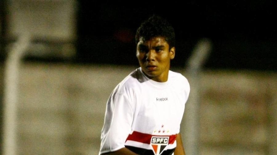 O volante Casemiro ainda jovem na base do São Paulo - Arquivo Histórico do São Paulo FC
