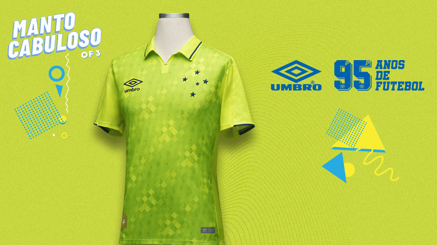 Camisa verde será utilizada pela primeira vez no jogo contra o Bahia, às 19h deste domingo, no Mineirão - Cruzeiro/Divulgação