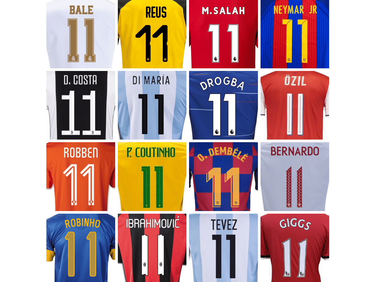 Camisa Onze: maiores jogadores que vestiram este número?