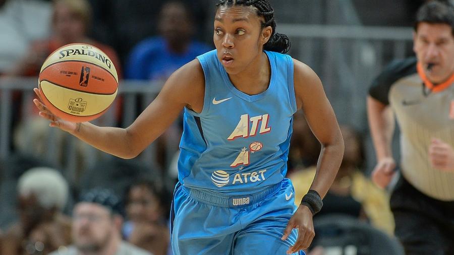 Renee Montgomery, jogador do Atlanta Dream  - Rich von Biberstein/Icon Sportswire via Getty Images