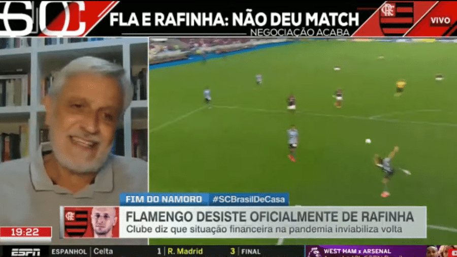 Sormani comentou a negociação entre Rafinha e Flamengo  - Reprodução