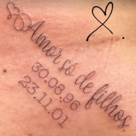Tatuagem de Lindalva Barbosa, mãe de Gabigol - Reprodução/Instagram