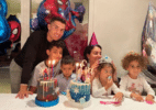 Cristiano Ronaldo comemora aniversário dos filhos gêmeos Eva e Mateo - Reprodução