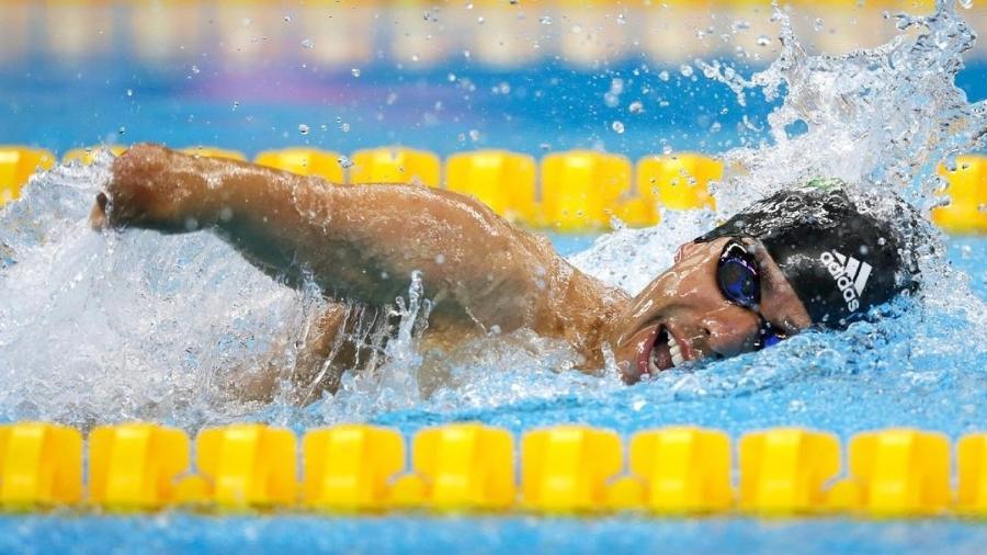 Daniel Dias, maior campeão paralímpico brasileiro, em ação na piscina - Divulgação/Instagram