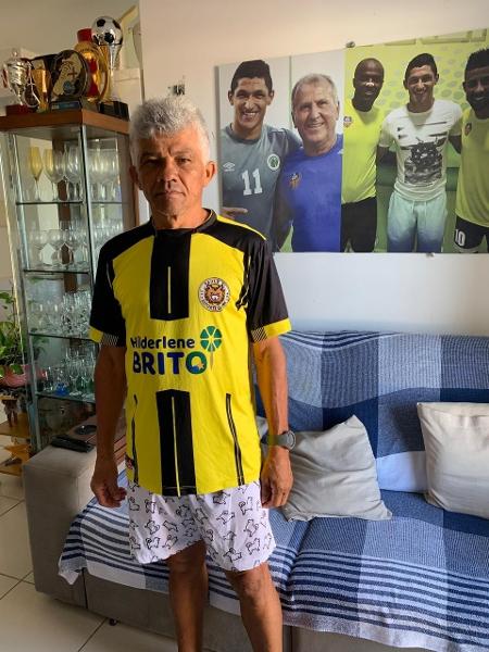 Pai de Luvannor é fã de Zico e enquadrou foto do filho com ídolo do Flamengo