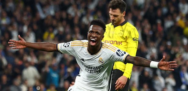 Vini marca, dá credencial a Bola de Ouro, e Real vence 15ª Champions