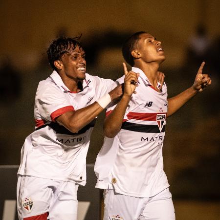 Ryan Francisco comemora gol do São Paulo na Copinha - Guilherme Veiga/São Paulo