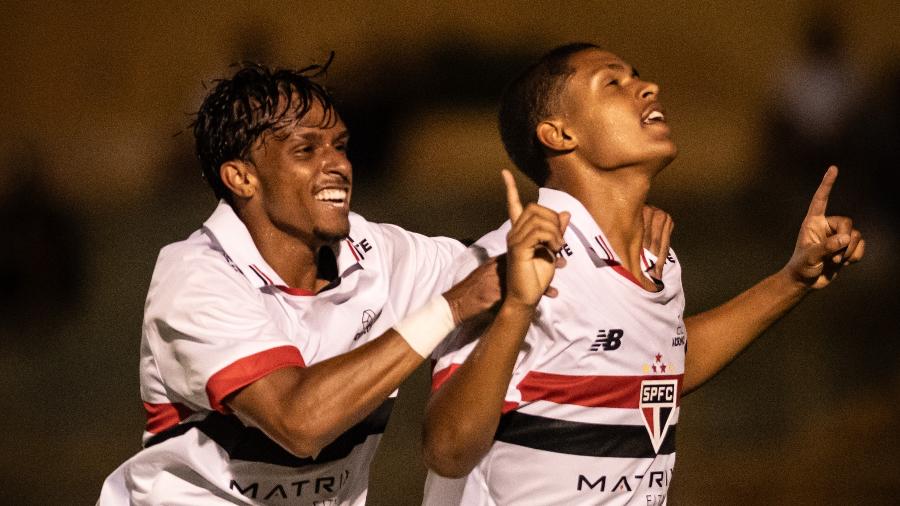 Ryan Francisco comemora gol do São Paulo na Copinha - Guilherme Veiga/São Paulo