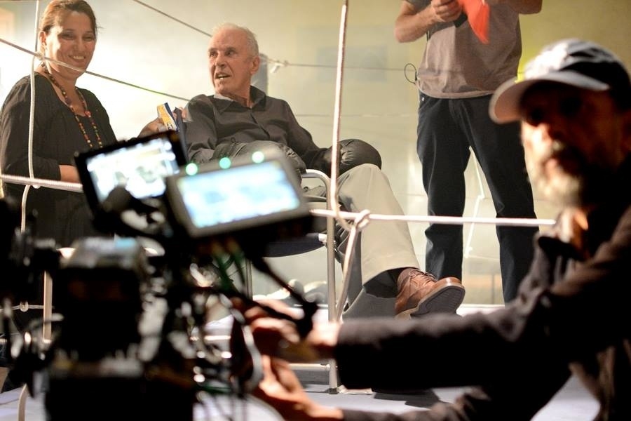 Eder Jofre grava sua participação no filme "10 Segundos", que contará a história de sua vida e de seus títulos mundiais no boxe - José Guertzenstein/Divulgação