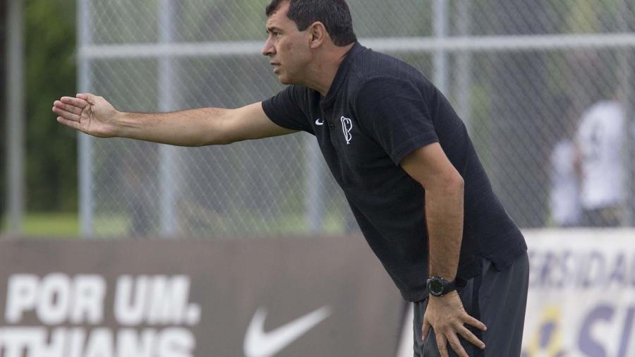 Carille optou por uma formação reserva na defesa, mas deve escalar alguns titulares contra o Botafogo-SP - Daniel Augusto Jr/Ag. Corinthians