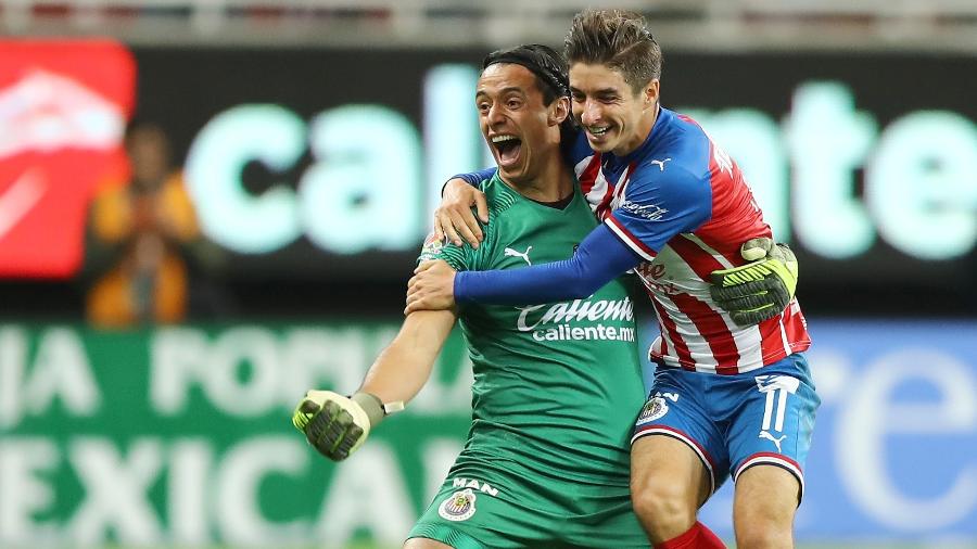 Rodríguez comemora gol do Chivas Guadalajara contra o Veracruz - Refugio Ruiz/Getty Images