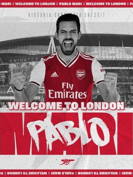 Pablo Marí é anunciado no Arsenal - Divulgação