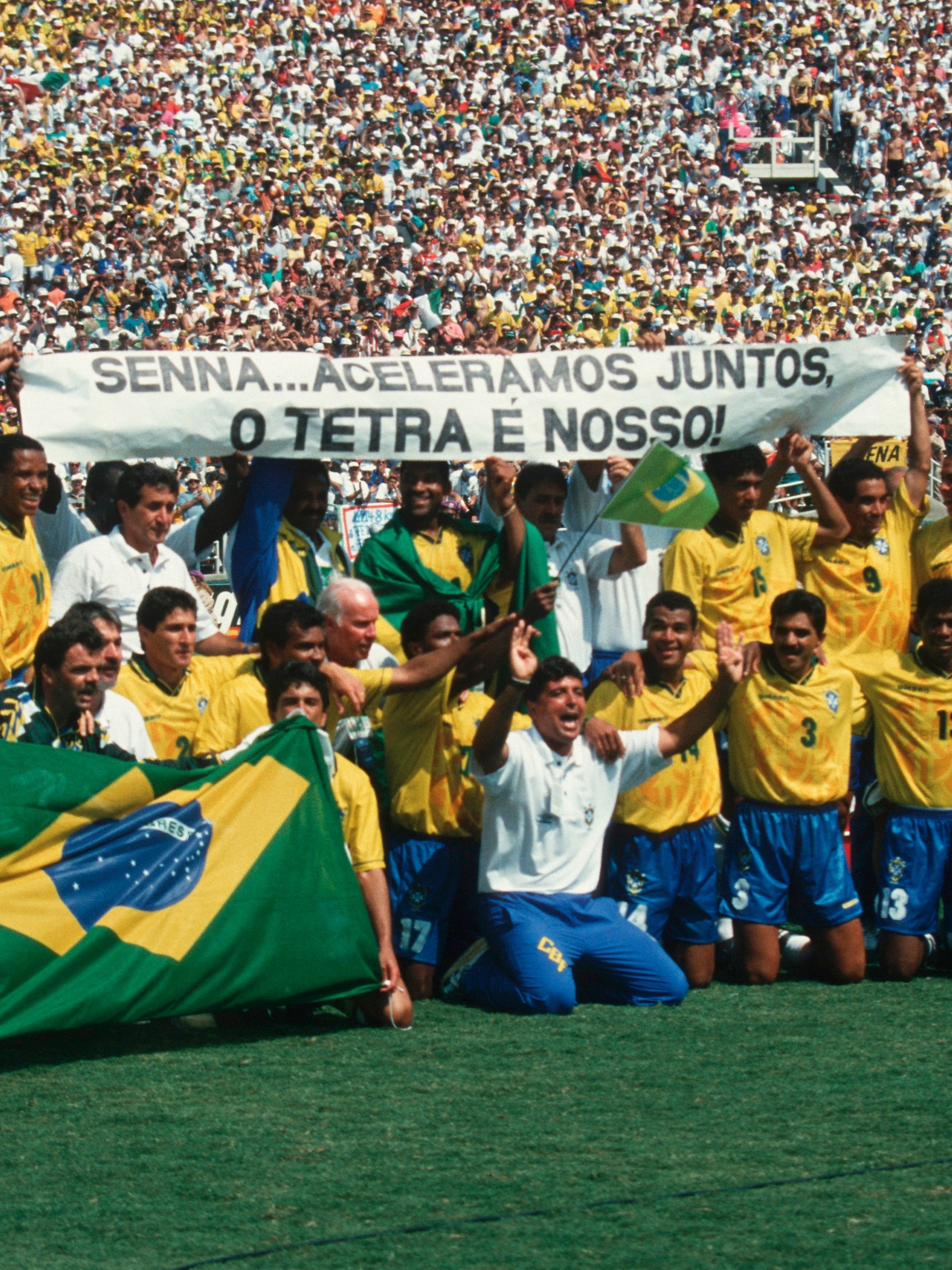 Quadro Brasil Escalação Final Campeão Copa 1994 - PlacasFUT