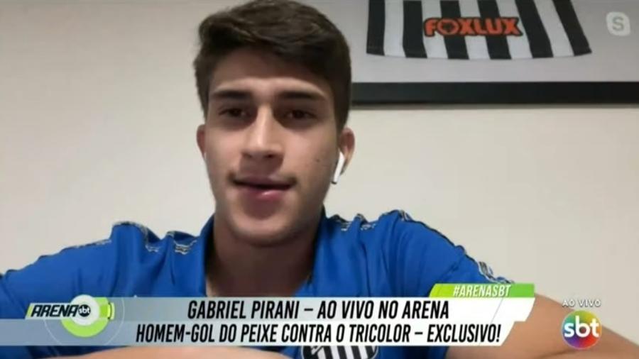 Gabriel Pirani agradece Liziero por assistência em vitória do Santos sobre o São Paulo - Reprodução/SBT