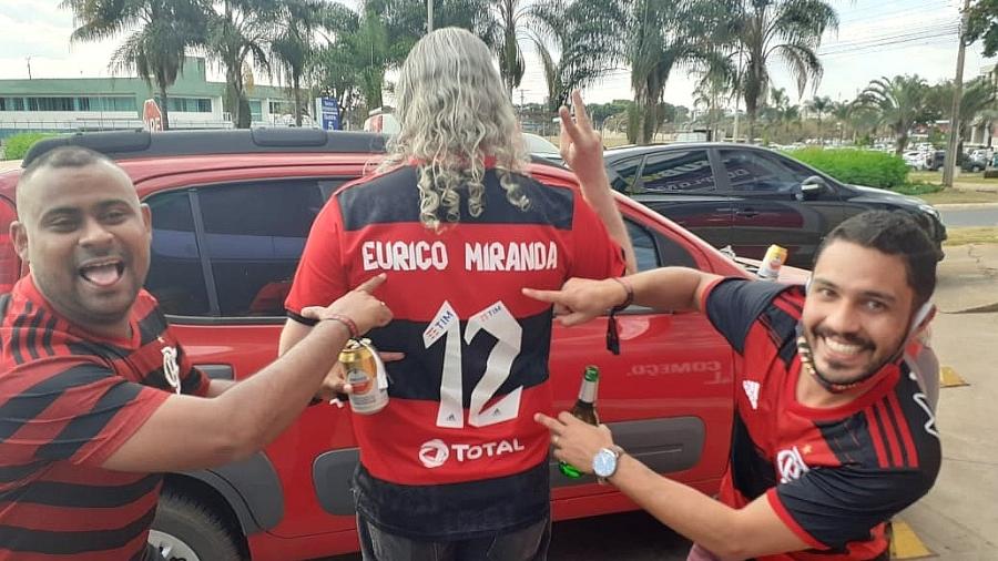 Eurico Miranda, torcedor do Flamengo em Brasília - Leo Burlá/UOL