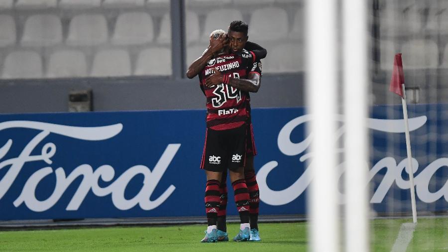 Bruno Henrique comemora seu gol pelo Flamengo contra o Sporting Cristal, na Libertadores - Staff images /CONMEBOL