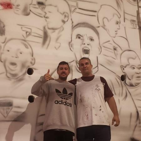 Breno e Alan grafite Morumbi - Brunno Carvalho/UOL - Brunno Carvalho/UOL
