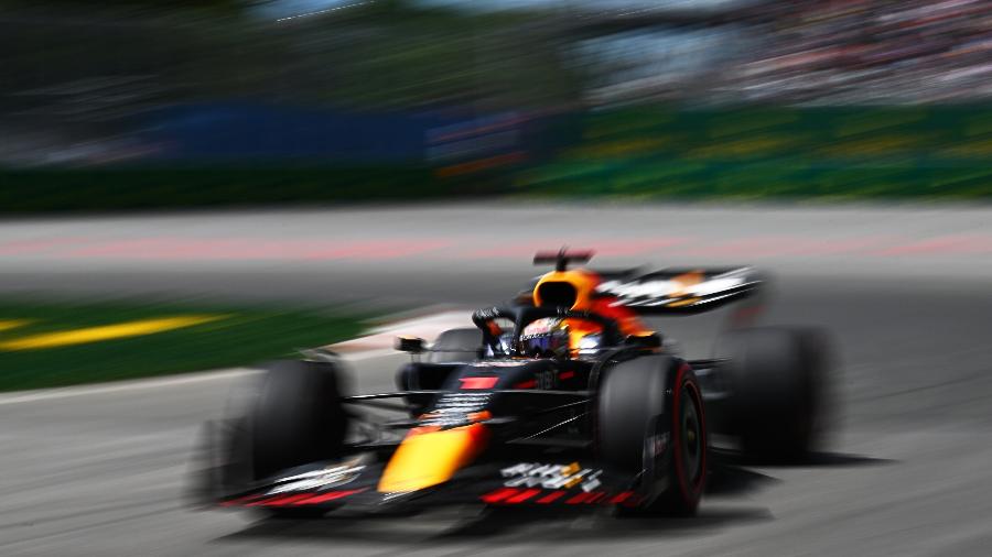 Max Verstappen, o mais rápido desta sexta-feira no circuito Gilles Villeneuve, em Montréal  - Clive Mason/Getty Images/Red Bull