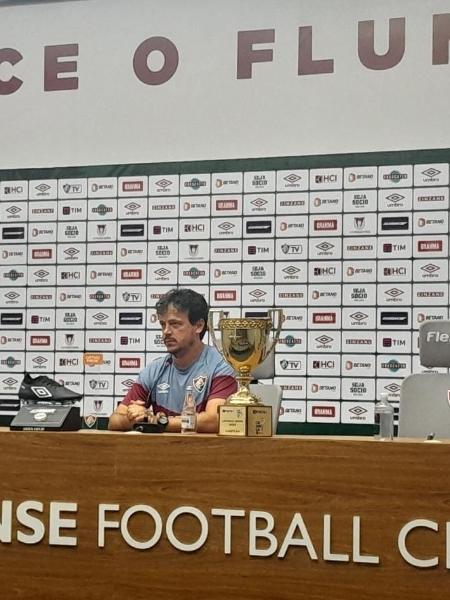 Fernando Diniz, técnico do Fluminense, concede entrevista coletiva após título do Carioca - Alexandre Araújo / UOL
