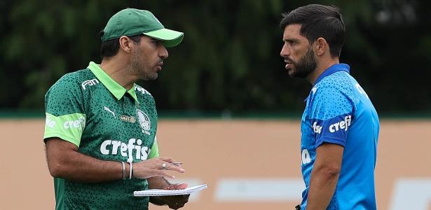 Abel comanda treino tático visando partida contra o Botafogo pela liderança do Brasileirão