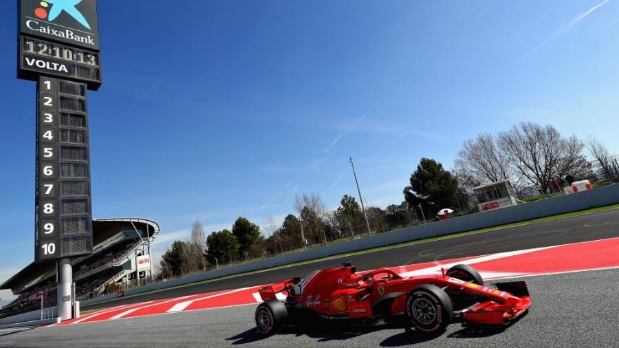 Kimi Raikkonen, da Ferrari, no Circuito da Catalunha, na Espanha - Mark Thompson/Getty Images