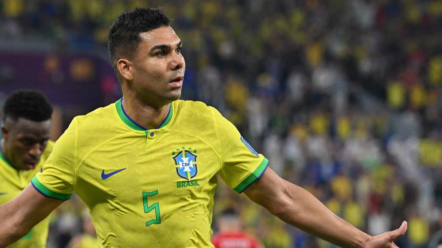 Casemiro fez o gol da vitória do Brasil - NELSON ALMEIDA/AFP