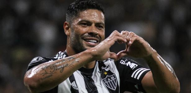 Hulk festeja gol do Atlético-MG sobre o Carabobo na Libertadores