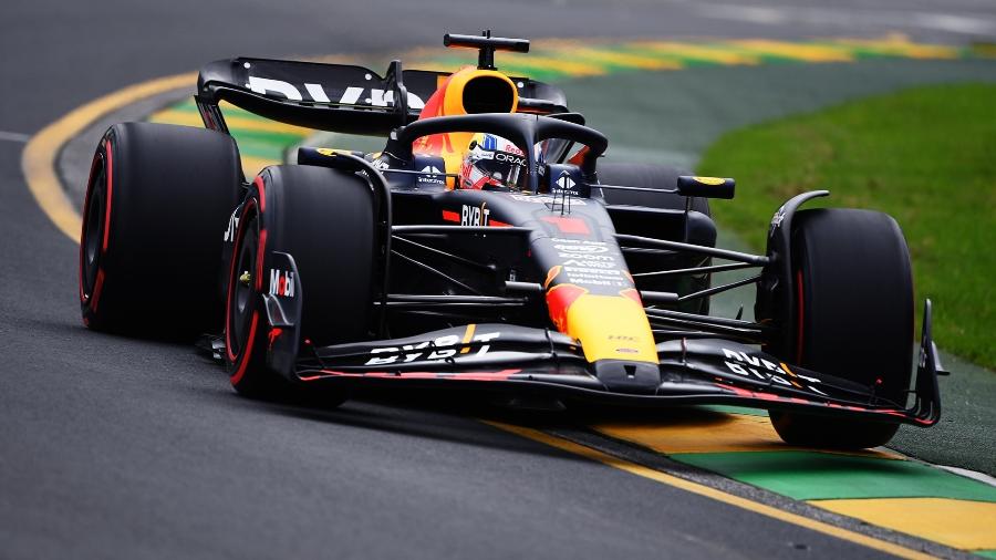 Max Verstappen, da Red Bull, durante treino de classificação do GP da Austrália - Reprodução/Twitter/redbullracing