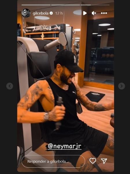 Neymar publicou outros vídeos mostrando a recuperação da lesão - Reprodução/Instagram