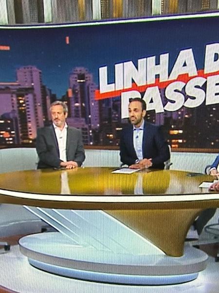 Bancada do programa Linha de Passe, da ESPN, na segunda-feira dia 7 de abril Bancada do programa Linha de Passe, da ESPN, na segunda-feira dia 7 de abril