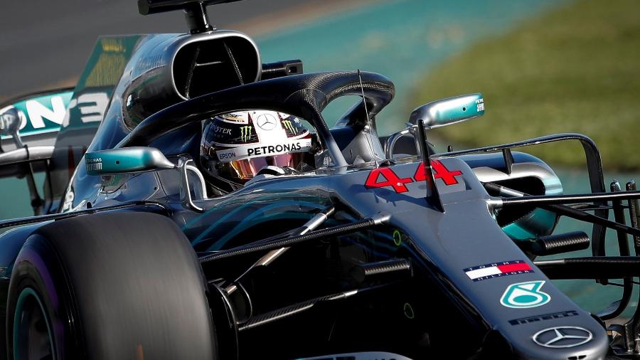Hamilton levou a Mercedes ao primeiro lugar dos treinos livres na Austrália - Diego Azubel/EFE