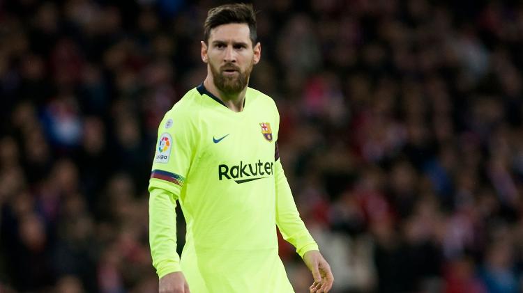 Messi contra o Bilbao - ANDER GILLENEA/AFP - ANDER GILLENEA/AFP