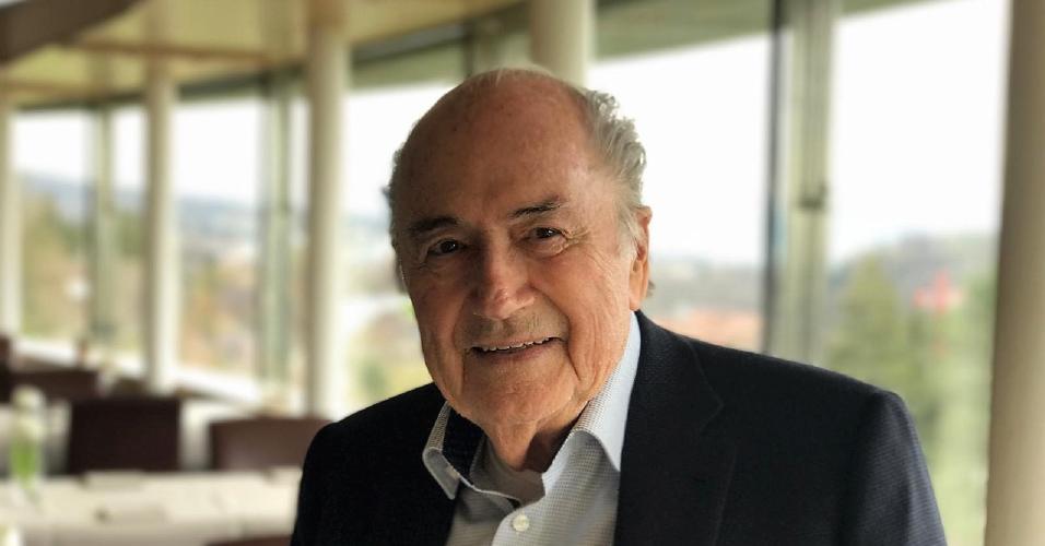 Joseph Blatter, ex-presidente da Fifa, em foto de abril de 2019