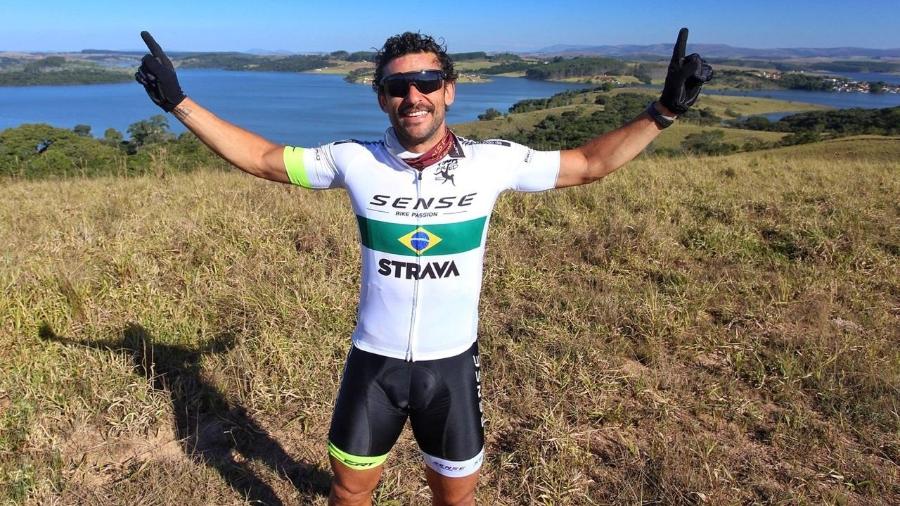 Fred, do Fluminense, está fazendo viagem de bicicleta de Belo Horizonte ao Rio de Janeiro - Gustavo Lovalho | Sense Bike divulgação