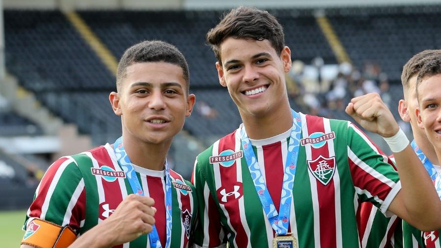 André e Luan foram chamados às pressas para reforçar Fluminense contra o Atlético-GO pela Copa do Brasil - Lucas Mercon/Fluminense FC