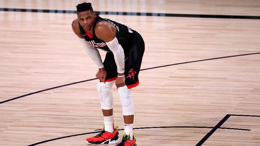 Russell Westbrook deseja sair do Houston Rockets - Michael Reaves/Getty Images/AFP