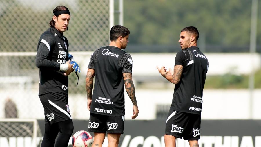 Cássio, Fagner e Gabriel estão liberados e reforçarão o Corinthians no fim de semana  - Rodrigo Coca/ Ag. Corinthians 
