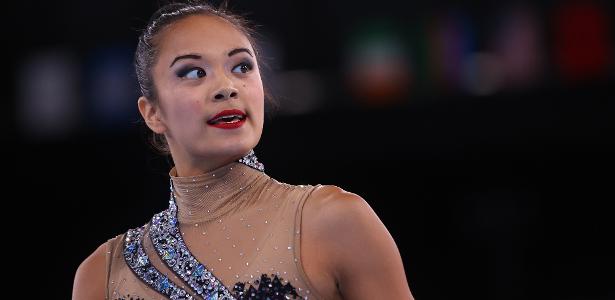 USA gymnast performs to the sound of Pabllo Vittar