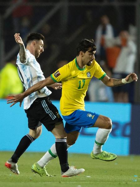 Lucas Paquetá divide com Messi em Argentina x Brasil pelas Eliminatórias da Copa do Mundo - Lucas Figueiredo/CBF