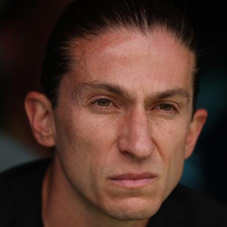 Filipe Luís, técnico do Flamengo, durante jogo contra o Chelsea no Mundial Filipe Luís, técnico do Flamengo, durante jogo contra o Chelsea no Mundial